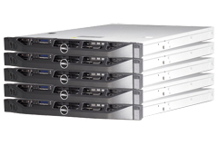 Lot de 5 Serveur Dell Poweredge R410 Xeon Quad Core 2.13Ghz - 16 Go